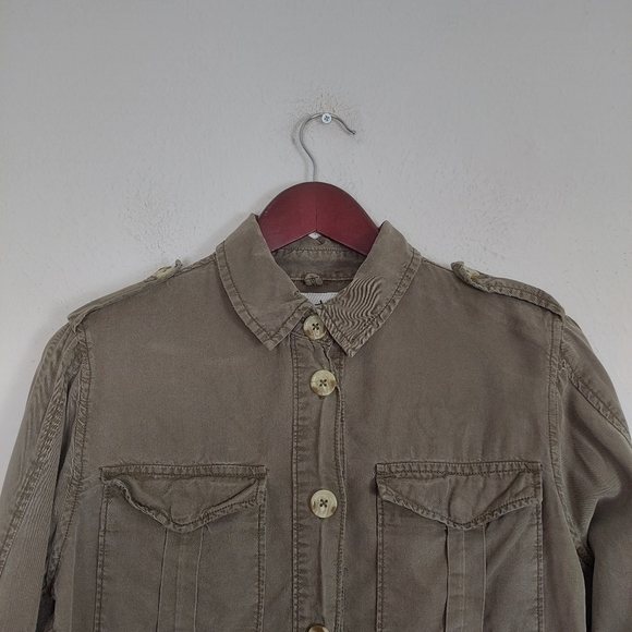 Buckle Daytrip Jacket Green Military Utility Tencel Lightweight Shirt Jacket M. - Picture 3 of 8